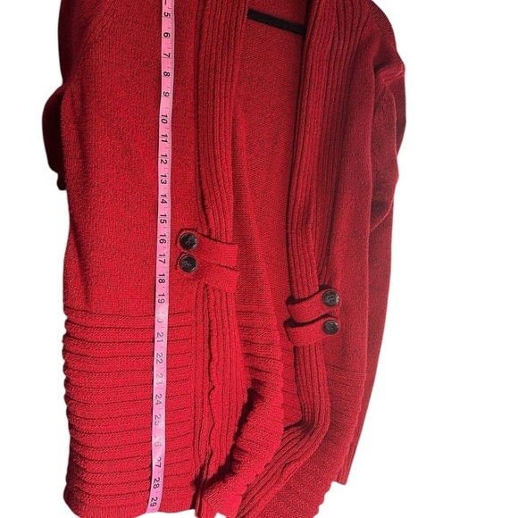 AB Studio Red Knit Sweater - Picture 5 of 7